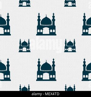 L'architecture de la mosquée Turque, signe. Motif géométrique transparente avec la texture. Vector illustration Illustration de Vecteur