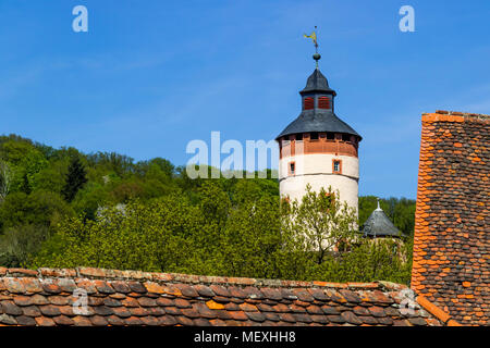 Bergfried de Büdingen, Château de Büdingen, Hesse, Germany, Europe Banque D'Images