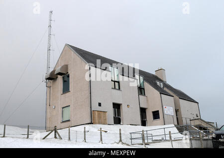 Garde-côtes Shetland station au pommeau en Shetland Lerwick Banque D'Images