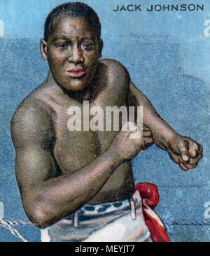 JACK JOHNSON (1878-1946), boxeur américain qui a été champion du monde 1908-1915) Banque D'Images