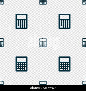 L'icône Calculatrice signe. Motif géométrique transparente avec la texture. Vector illustration Illustration de Vecteur