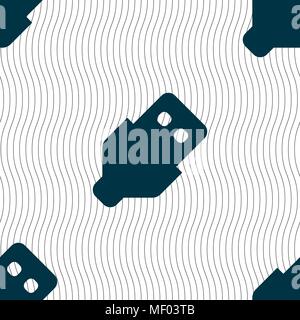 L'icône USB signe. Motif géométrique transparente avec la texture. Vector illustration Illustration de Vecteur