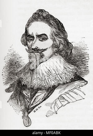 Philip Herbert, 4e comte de Pembroke, 1er comte de Montgomery, 1584 - 1650. Courtisan anglais, noble, et homme politique. À partir de la vieille Angleterre : A Pictorial Museum, publié 1847. Banque D'Images