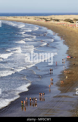 Playa del Inglés Maspalomas Espagne Îles Canaries Gran Canaria naturisme nudistes Photo Stock