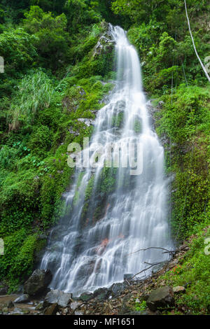 Baiyu Falls, Beinan Township, Taitung, Taïwan. Environ 50 mètres de haut, verser sur une pente de rochers, cascades de montagne, dans l'air phytoncides Banque D'Images