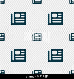 L'icône de livre, un journal signe. Motif géométrique transparente avec la texture. Vector illustration Illustration de Vecteur