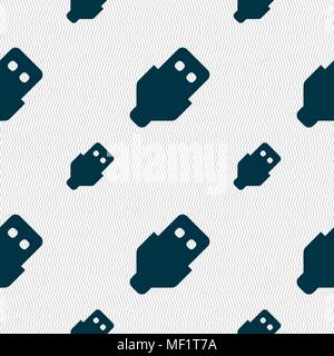 L'icône USB signe. Motif géométrique transparente avec la texture. Vector illustration Illustration de Vecteur