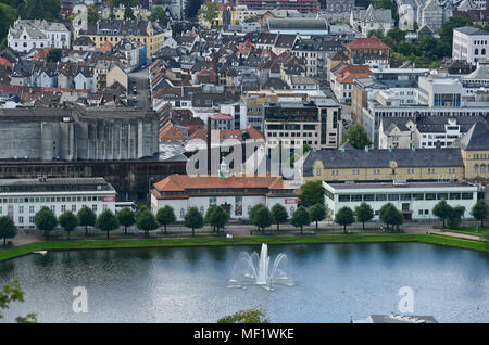 Lille Lungegrdsvannet, Bergen, Norvège Banque D'Images