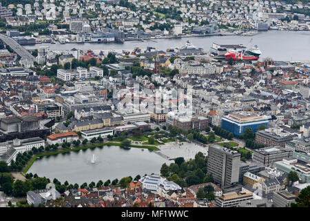 Lille Lungegrdsvannet, Bergen, Norvège Banque D'Images