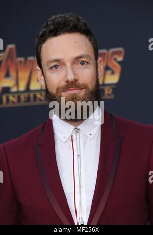 Los Angeles, CA, USA. Apr 23, 2018. Ross Marquand aux arrivées d'AVENGERS : INFINITY WAR Premiere, Hollywood, Los Angeles, CA, 23 avril 2018. Credit : Elizabeth Goodenough/Everett Collection/Alamy Live News Banque D'Images