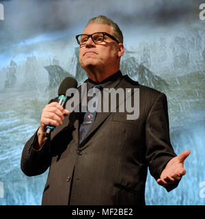 Londres, Royaume-Uni. 23 avril 2018. Mark Kermode Mark Kermode présente en 3D en direct le lundi 23 avril 2018 tenue à BFI Southbank, Londres. Photo : Mark Kermode. Photo par : Julie Edwards Crédit : Julie Edwards/Alamy Live News Banque D'Images