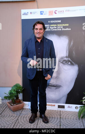 Rome Italie 23 avril 2018 studios de Cinecittà- Photocall Award Anna Magnani Saverio Vallone guest Crédit : Giuseppe Andidero/Alamy Live News Banque D'Images