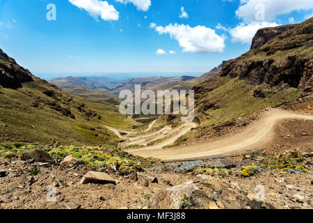 L'Afrique, Afrique du Sud, le KwaZulu-Natal, Cheboksary, Sani Pass Banque D'Images