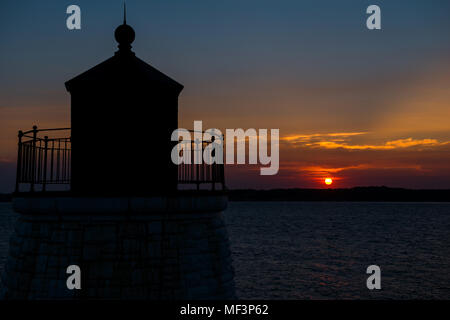 Phare de Castle Hill dans le Rhode Island Banque D'Images