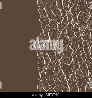 Modèle de vecteur seamless texture de l'écorce. La structure naturelle du bois Illustration de Vecteur