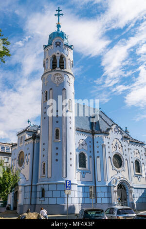 Église de bleu Elizabeth à Bratislava Banque D'Images