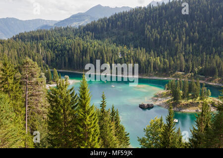 La Suisse, les Grisons, le lac de Cauma à Flims, Alpine Lake Banque D'Images