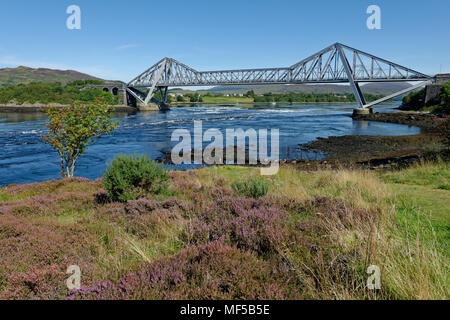 Royaume-uni, Ecosse, Oban, Connel Bridge et Falls of Lora Banque D'Images