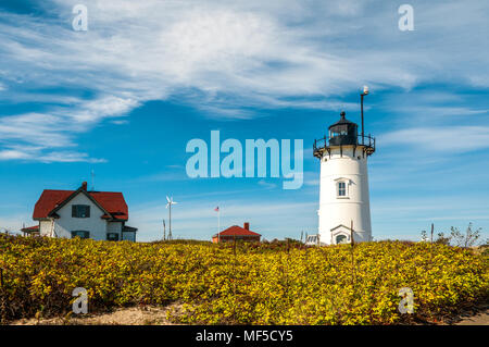 Race Point Lighthouse à Provincetown dans le Massachusetts Banque D'Images