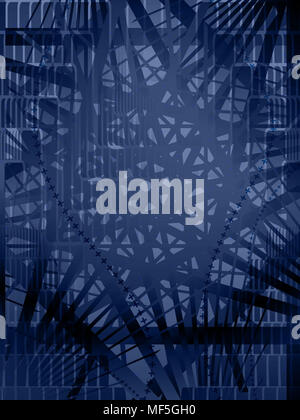 Blue abstract background overlay de forme Banque D'Images