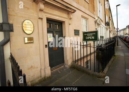 Le musée de l'astronomie herschel william Somerset Bath England UK Banque D'Images