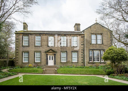 Le Bronte Parsonage Haworth, Village, West Yorkshire, Angleterre Banque D'Images