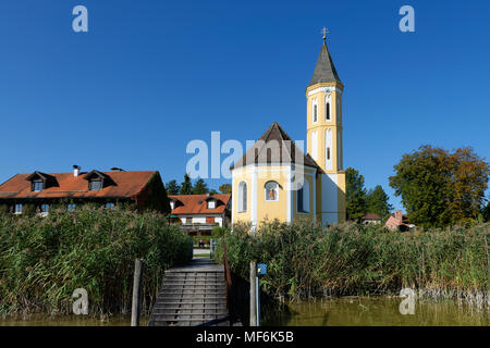 Saint Alban Diessen, lac Ammer, Fuenfseenland, Upper Bavaria, Bavaria, Germany Banque D'Images