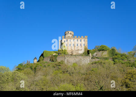 Château Pyrmont dans les RE, Eifel, Rhénanie-Palatinat, Allemagne Banque D'Images