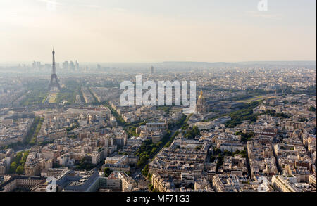 Panorama de Paris depuis la Tour Maine-Montparnasse - France Banque D'Images