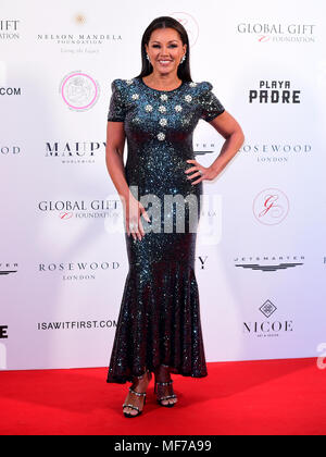 Vanessa Williams participant à la Nelson Mandela cadeau mondial Gala, au Rosewood Hotel, Londres. Banque D'Images