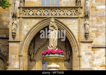 Partie arrière de la cathédrale d'Erfurt et Collegiate Church of St Mary, Erfurt, Allemagne. Martin Luther a été ordonné dans la cathédrale en 1507 Banque D'Images