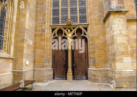 Partie arrière de la cathédrale d'Erfurt et Collegiate Church of St Mary, Erfurt, Allemagne. Martin Luther a été ordonné dans la cathédrale en 1507 Banque D'Images