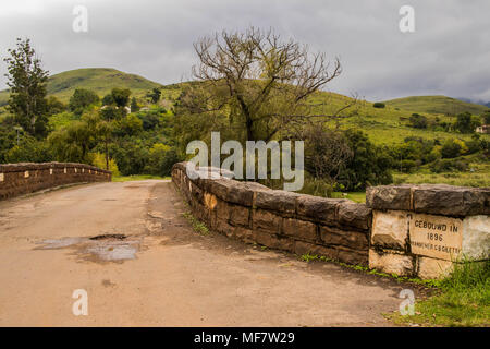 Pilgrim's Rest, Afrique du Sud - Pont Joubert historique construite en 1896 à l'extérieur de la ville sur le Blyde River image en format paysage Banque D'Images