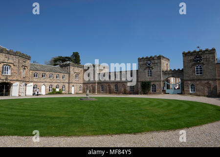 Ripley Castle Gatehouse, North Yorkshire, Angleterre, Royaume-Uni. Banque D'Images