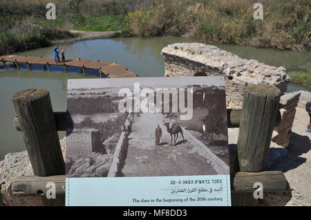 Israël, Maagan Michaël Michael, Nahal Taninim - parc national de la rivière Crocodile, l'ancien aqueduc romain et périphérique floodgate Banque D'Images