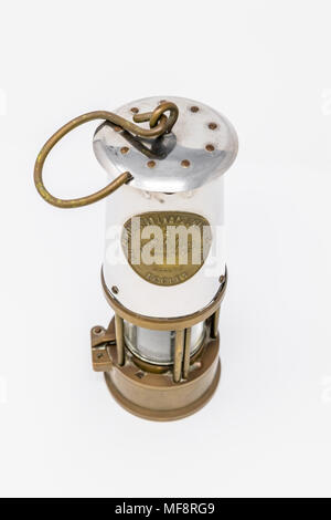 La Davy lampe est une lampe de sûreté pour l'utilisation dans des atmosphères inflammables. Banque D'Images