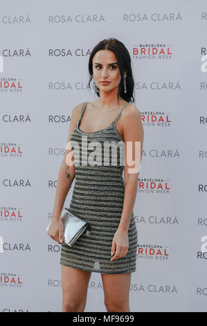 Barcelone, Espagne. 24 avril, 2018. Certaines célébrités internationales possèdent en photocall de Rosa Clará mariée marque de mode à la Barcelona Bridal Fashion Week 2018, le 24e avril, Barcelone, Espagne Photo : David Rodriguez Rico/Alamy Live News Banque D'Images