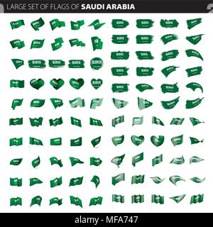 Drapeau de l'Arabie saoudite, vector illustration Illustration de Vecteur