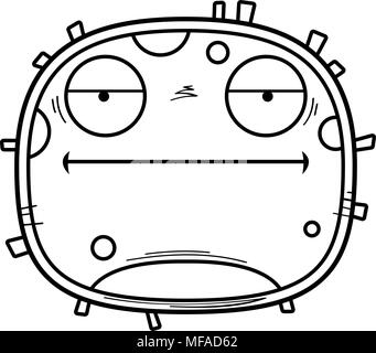 Un cartoon illustration d'un globule blanc à s'ennuyer. Illustration de Vecteur