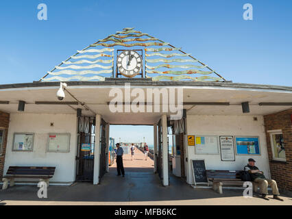 Entrée de la jetée de Deal, Kent. Banque D'Images