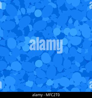 Les Cercles Bleu motif transparent. Illustration de Vecteur