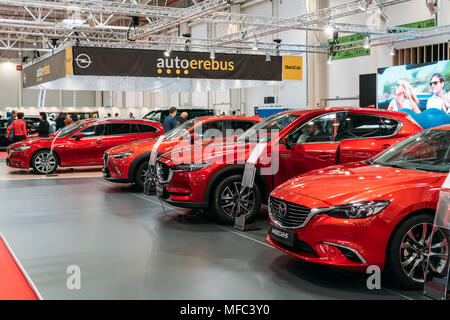 Bucarest, Roumanie - Mars 28, 2018 : Mazda autos à Bucarest Car Show International Banque D'Images