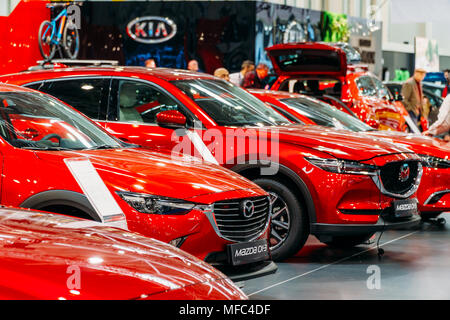 Bucarest, Roumanie - Mars 28, 2018 : Mazda autos à Bucarest Car Show International Banque D'Images