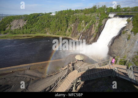 Spot- Parc de la Chute-Montmorency Banque D'Images