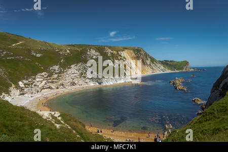 Man O War plage près de Durdle Door, Dorset, Jurassic Coast, Royaume-Uni Banque D'Images