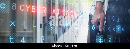 Composite image of businessman holding briefcase Banque D'Images