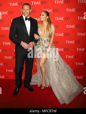 Alex Rodriguez et Jennifer Lopez assister à la fois au Gala 2018 100 Jazz at Lincoln Center de New York. Banque D'Images