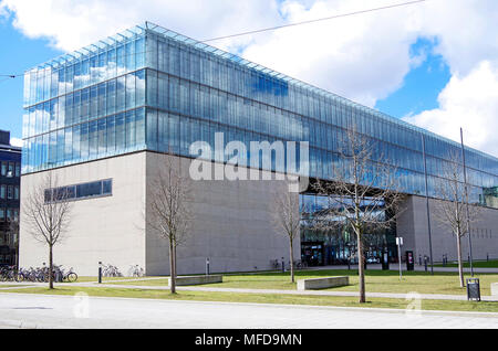 Bâtiment abritant le Musée d'état de l'art égyptien, et l'Université de télévision et de Cinéma de Munich, Banque D'Images