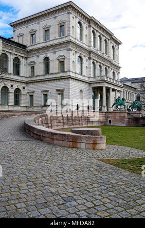 Le bâtiment principal de l'Académie des beaux-arts, Akademie der Bildenden Künste de Munich, ou simplement l'Académie de Munich Banque D'Images