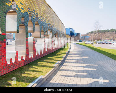 VILNIUS, LITUANIE-AVRIL 12, 2018 : Route de liberté sculpture Par Saulius Pamerneckis Banque D'Images